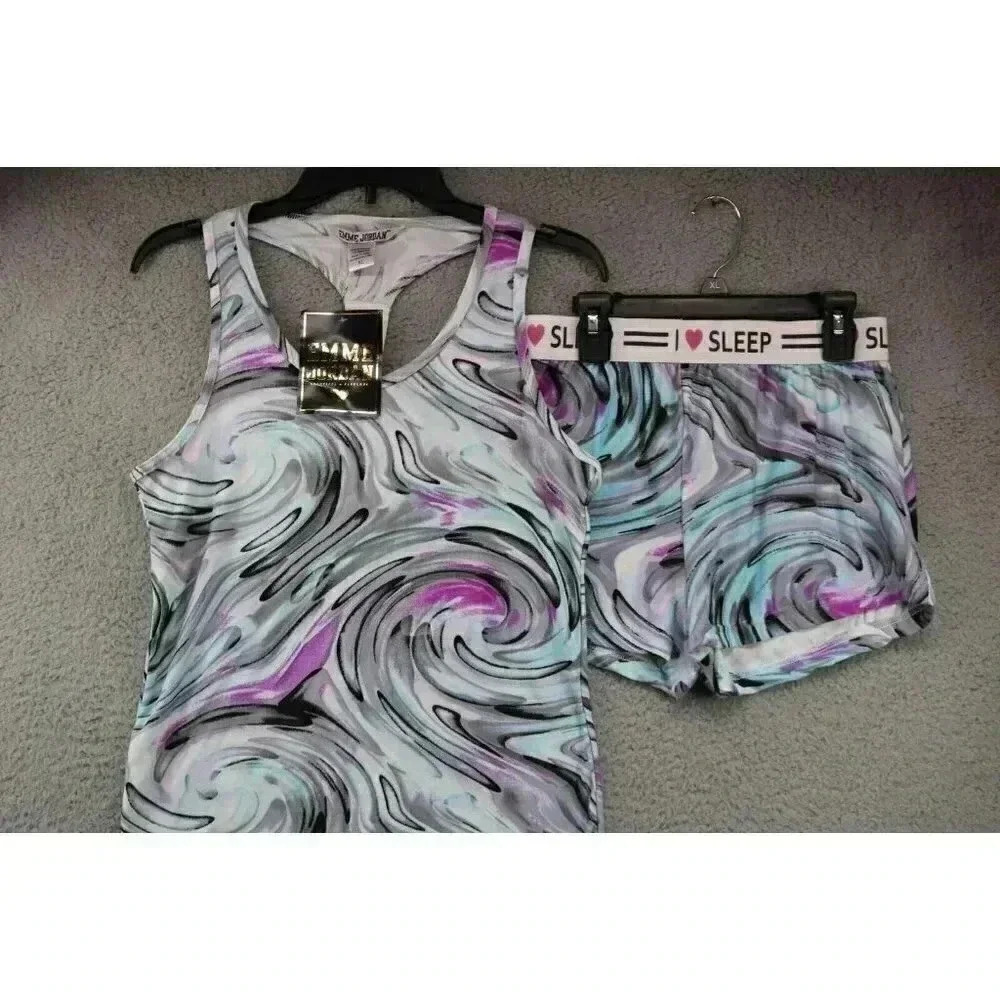 Emme Jordan Women Jrs. Sleepwear-Size XL-Tank & Shorts-NWT